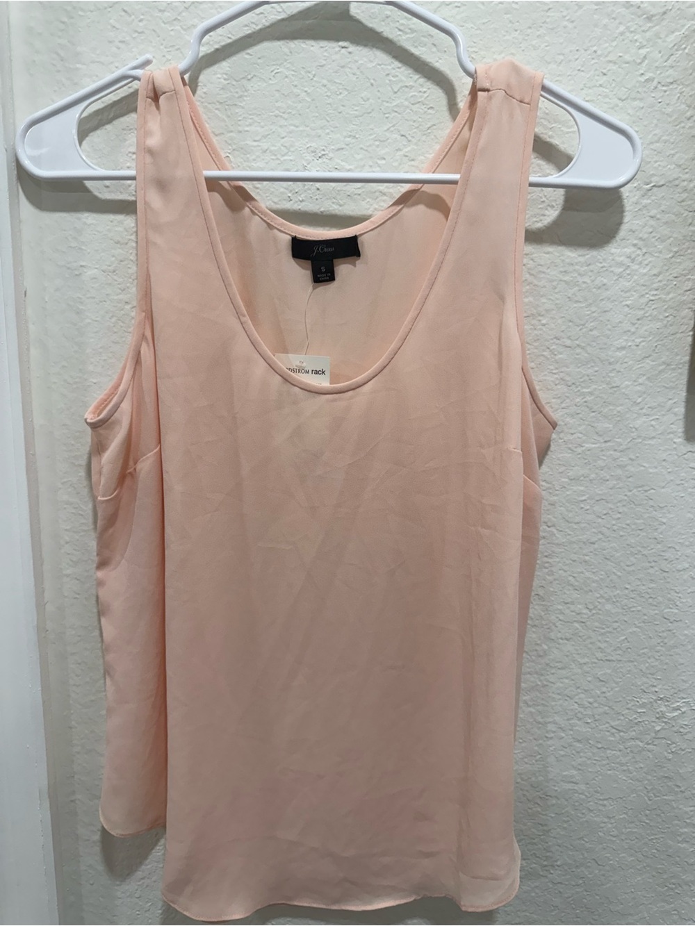 J. Crew Light Pink Scoop Neck Sleeveless Tank